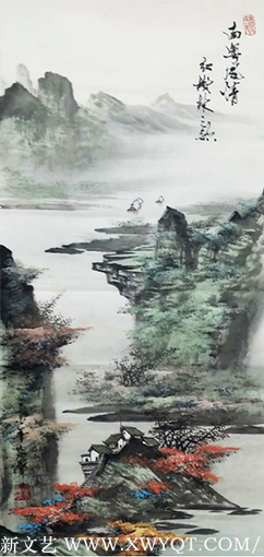 贺泉作品2《南粤风情》(红树林之歌组图2)（纸本设色6尺4开).png